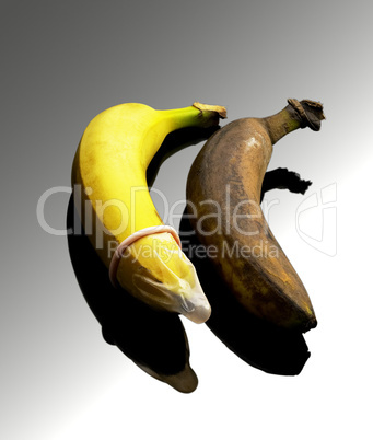condom on banana