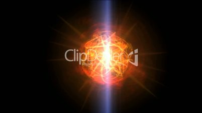 burn sun,golden nebula and whirl laser,energy tech background.Design,pattern,symbol,dream,vision,idea,creativity,vj,beautiful,art,decorative