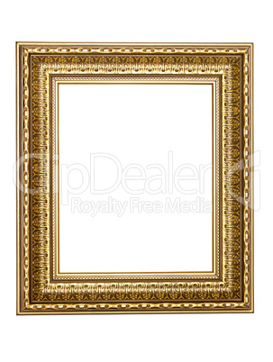 gold-patterned frame for a picture