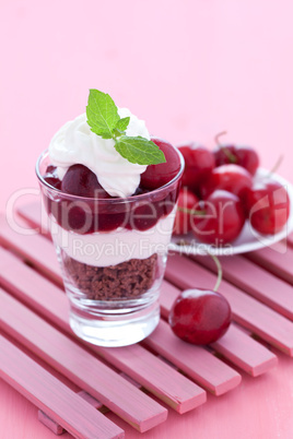 Schwarzwälder Kirsch Dessert / black forest cherry dessert