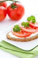 Brot mit Tomate / bread with tomato