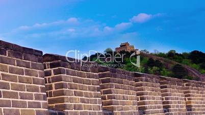 Great Wall of China. Timelapse