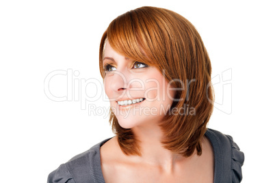 Perfect woman  on colored background