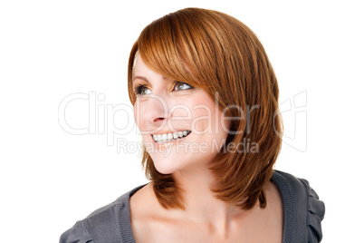 Perfect woman  on colored background