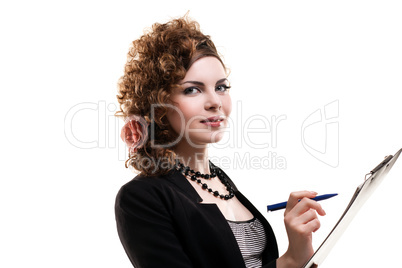 Businesswoman in office