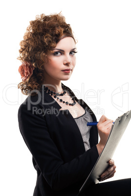 Businesswoman in office