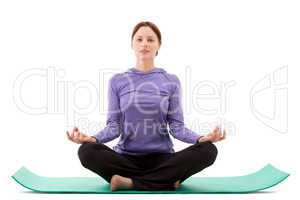 Young woman practicing yoga