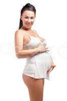 Beautiful adult pregnant woman