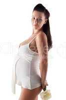 Beautiful adult pregnant woman