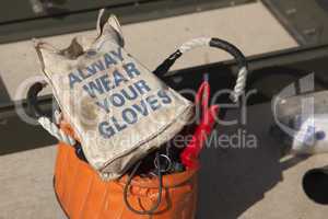 Always Wear Your Gloves Electricians Work Bag