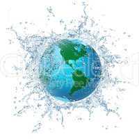 Globe in Water