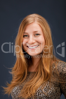 Portrait of a pretty red-haired woman