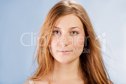 pretty red-haired young woman