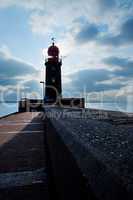 lighthouse over blue sky in Bremerhaven