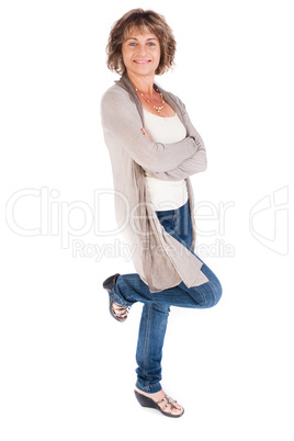 Senior woman posing in style