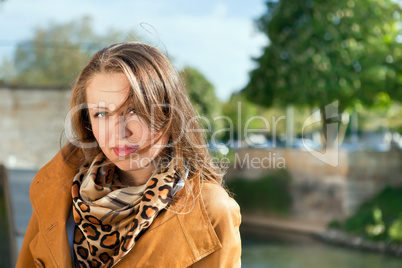 Portrait of the young beautiful woman