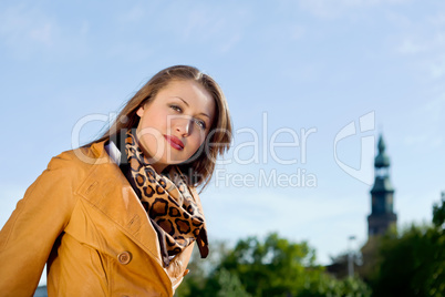 Portrait of the young beautiful woman