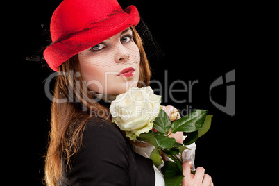 Portrait of a pretty young woman