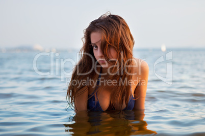 girl posing in the Water