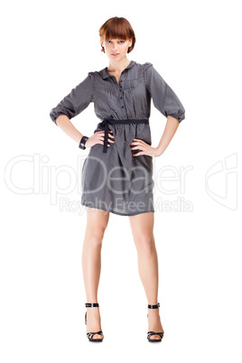 Full length portrait of a confident young female