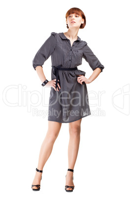 Full length portrait of a confident young female