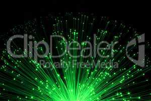grüne Glasfasern