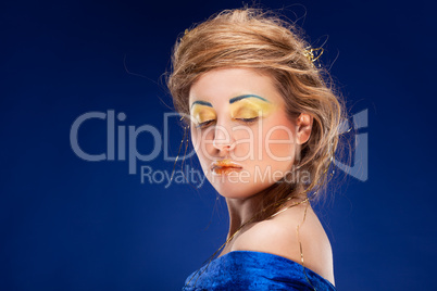 woman with glamour make-up