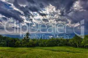 Storm over Blue Ridge Mountains