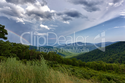 Storm over Blue Ridge Mountains