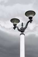 Lantern against a gray sky