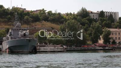 military ships in the bay of Sevastopol