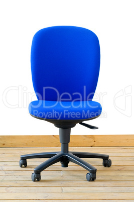 modern blue office chair