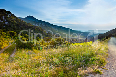 Mountain landscape In southeast France