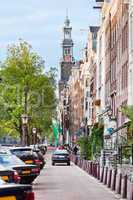 Romantic street view  in Amsterdam