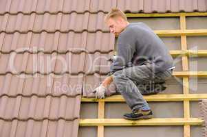 Dach decken - tile roof covering 01