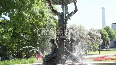 Fountain in The Riga city