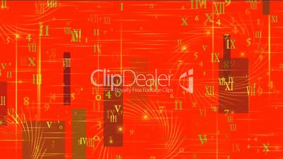 higher mathematics and calculus,number and alphabet matrix in square wire background,finance market display.