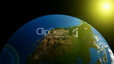 3D Looping Geo Globe. Alpha Channel, loop