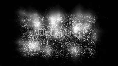 flare stars and explosion particle at night sky.