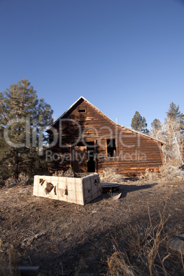 old vintage cabin woods forest abandoned scary barn