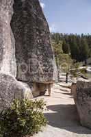 yosemite rock walls hiking sierra vacation valley scenic rock na