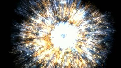 galaxy and cluster explosion in space,flying through black hole tunnel,power energy release,spectacular science fiction scene.