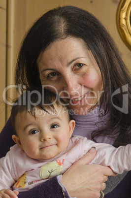 Mother embracing her Daughter with Love