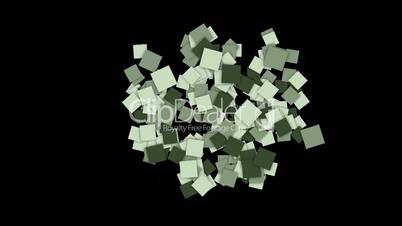 square paper cards and mosaics wallpaper.