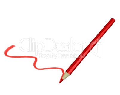 Rotstift mit Strich Rotstift mit Strich