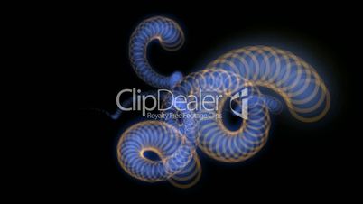 swirl circle shaped chains spring,flow snake totem and earthworm.