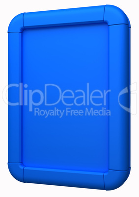 Blue Billboard for advertising isolated