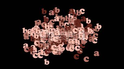 alphabet abc,cartoon letters paper card.