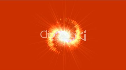 swirl fire around dazzling rays light,sunlight and explosion particles in cosmos,tunnel hole.