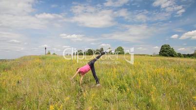Girl in the summer field
